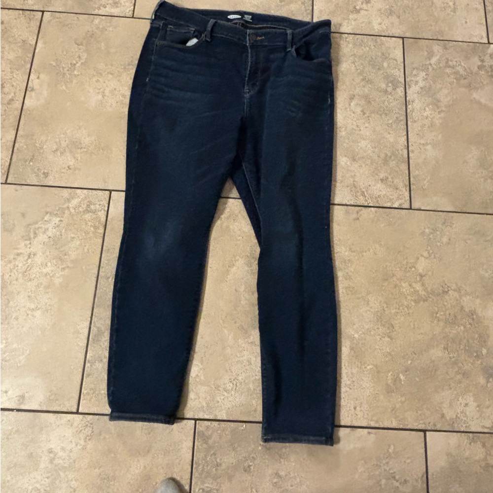 Dark Wash Skinny Jeans rockstar 16p
